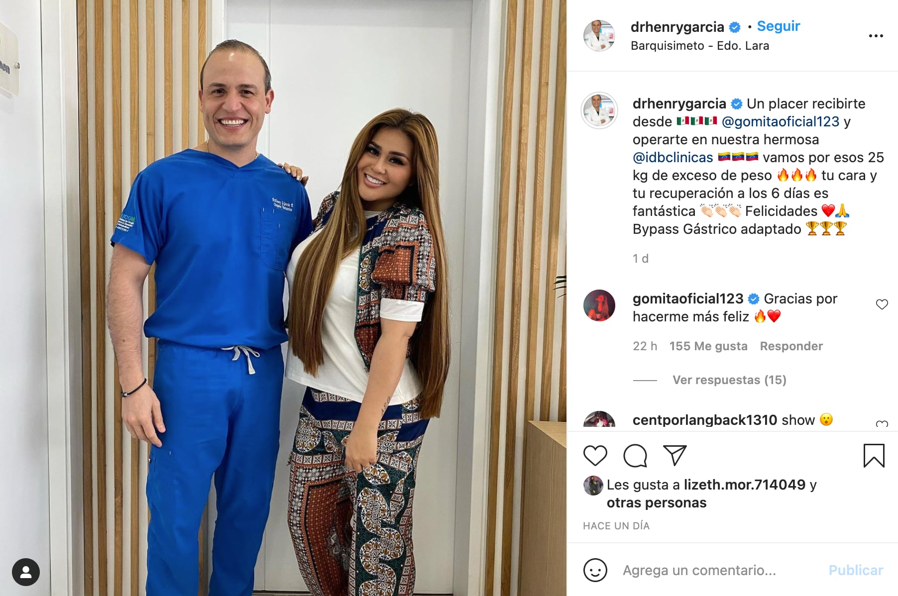 Gomita y el doctor Henry García