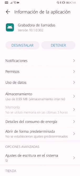 grabar una llamada desde un Huawei