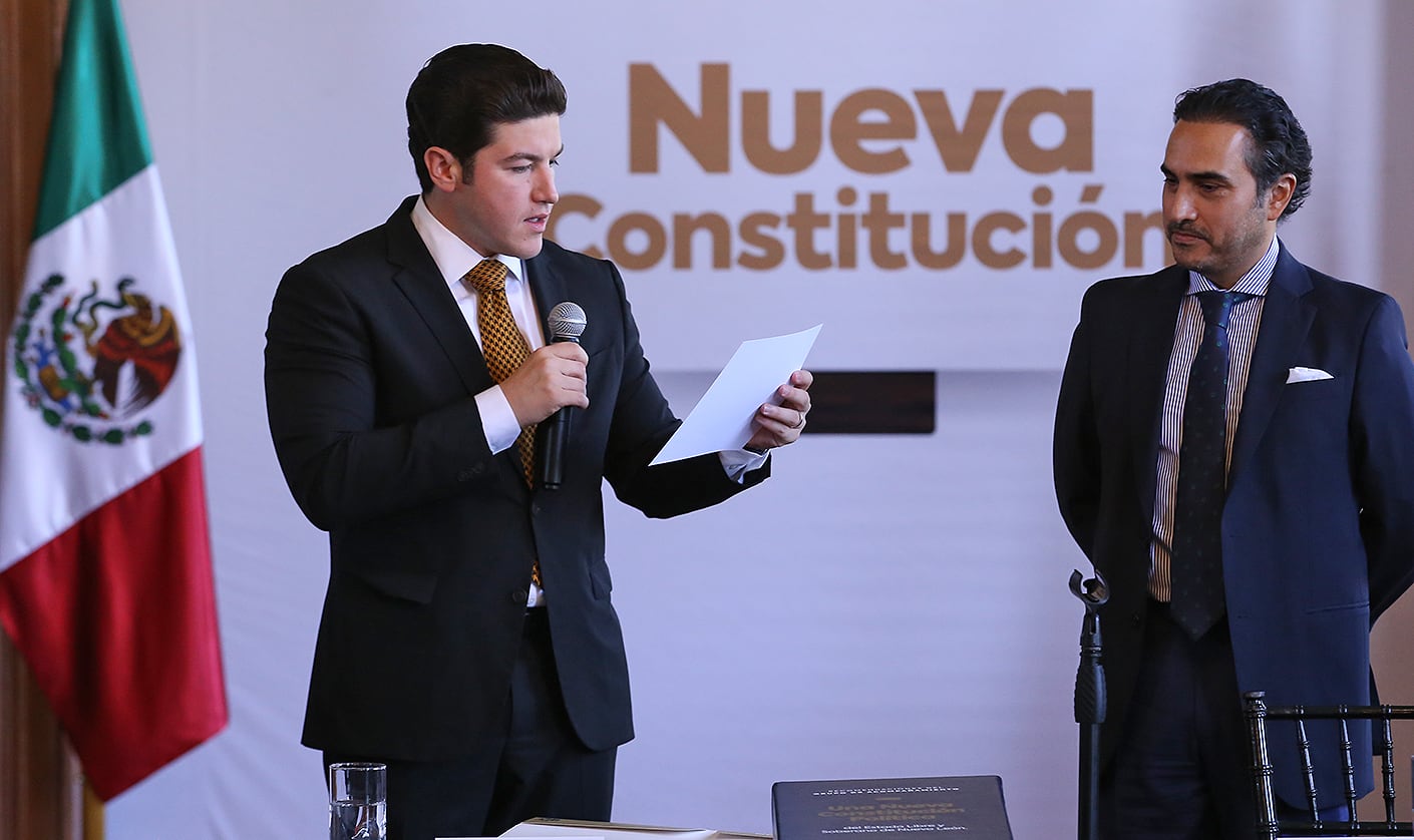 Samuel García envía proyecto de Nueva Constitución al Congreso de Nuevo León