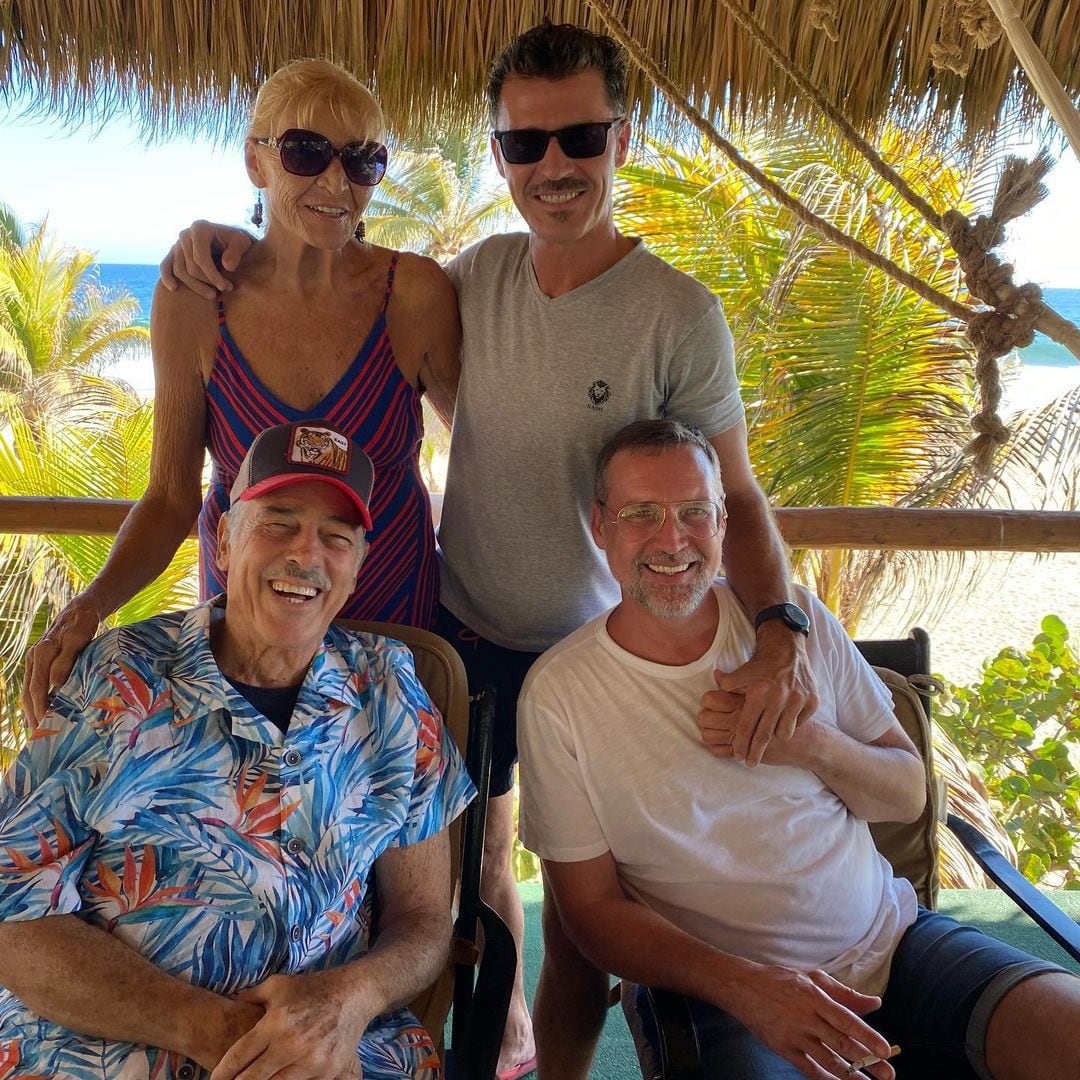 Sandra Vale, Leonardo García, Andrés García y Andrés García Jr.