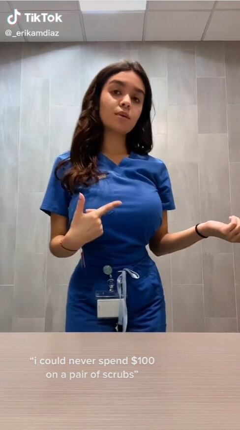 Enfermera es criticada por usar uniforme ajustado