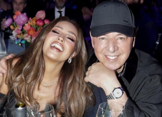 Thalía y Tommy Mottola en los Billboard Mujeres en la Música Latina