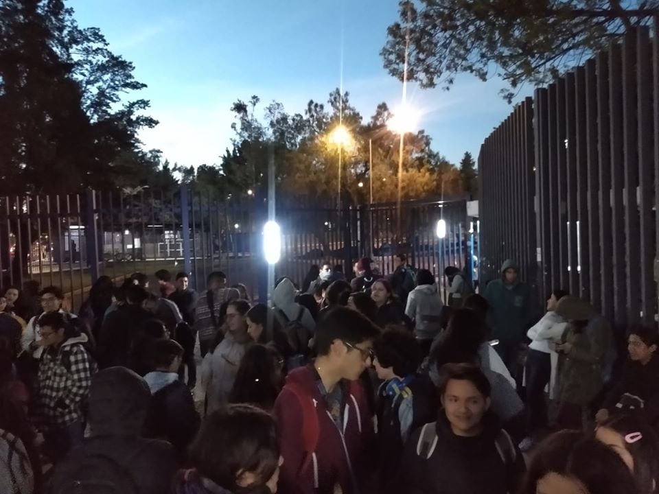 Entrada de la FCPyS este 30 de enero.
