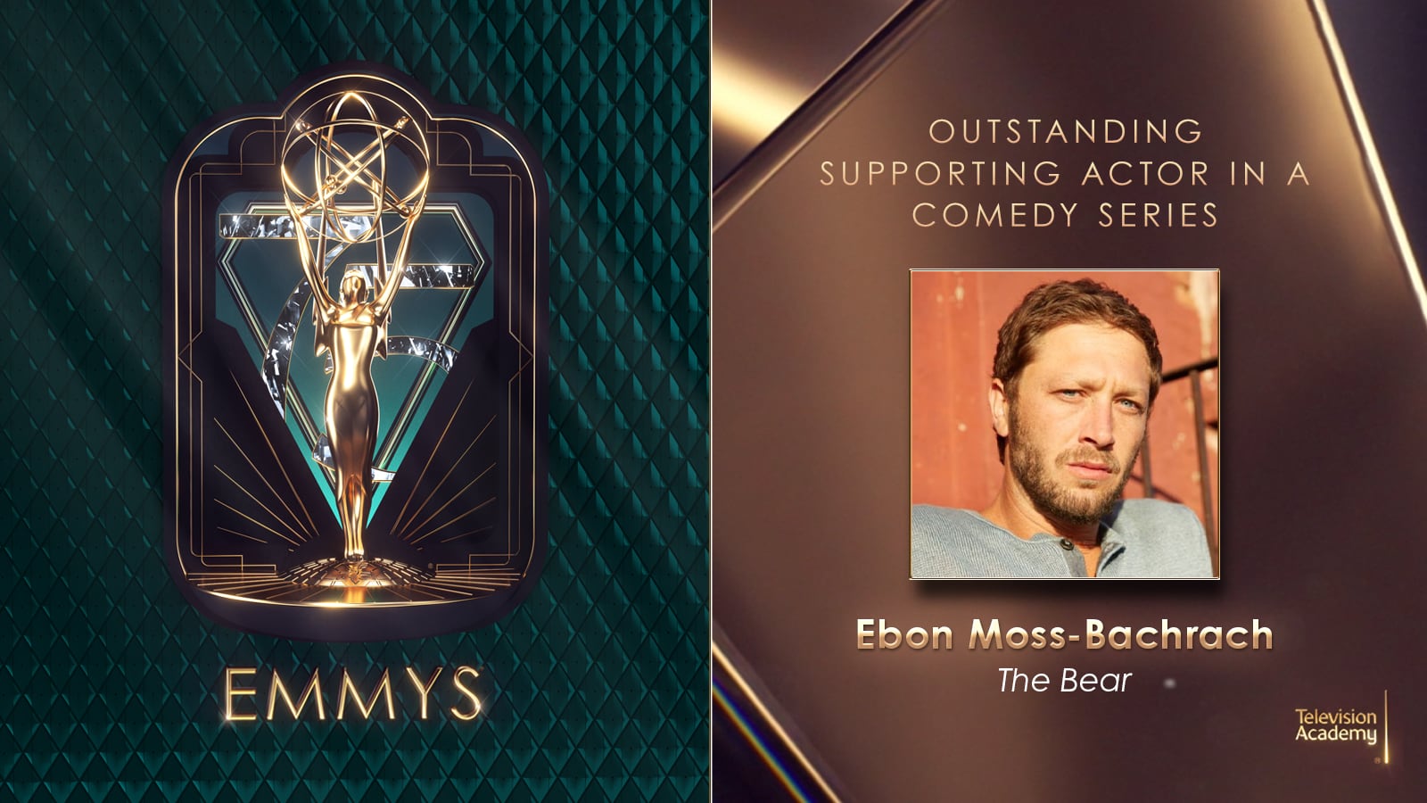 Ebon Moss, gana a Mejor Actor de Reparto en una serie de comedia en los Premios Emmy 2024