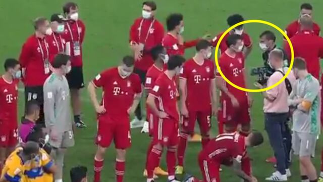 Nahuel Guzmán y Robert Lewandowski