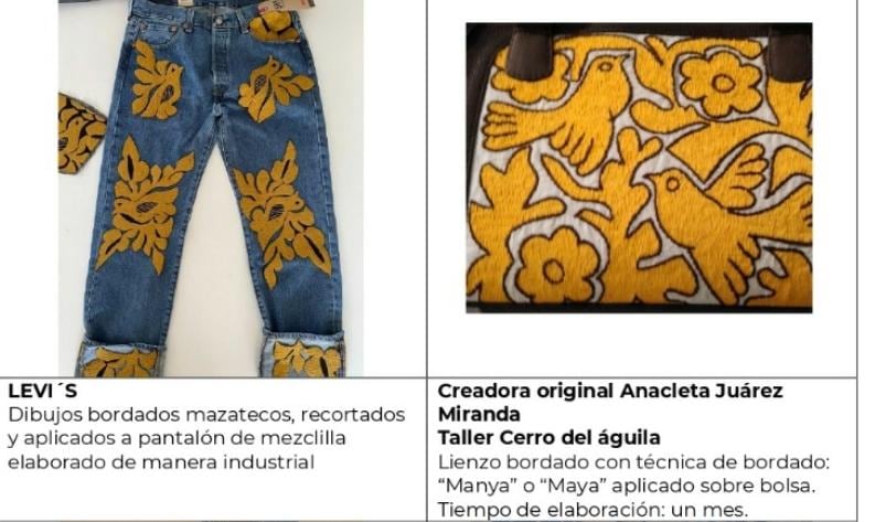 Secretaría de Cultura reclama a Levi’s privatización de textiles de la comunidad mazateca de Oaxaca