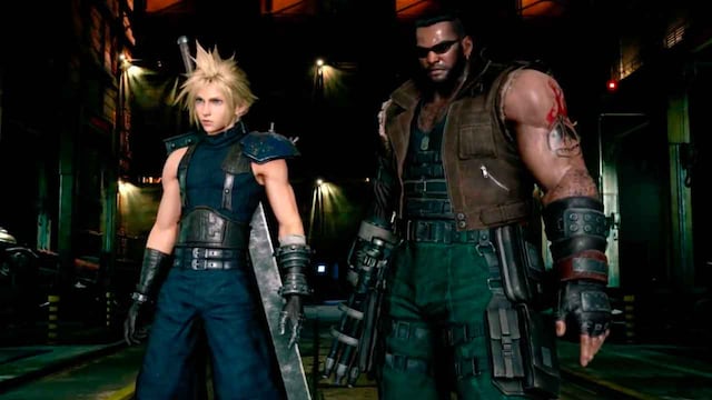 Cloud y Barret de Final Fantasy VII Remake