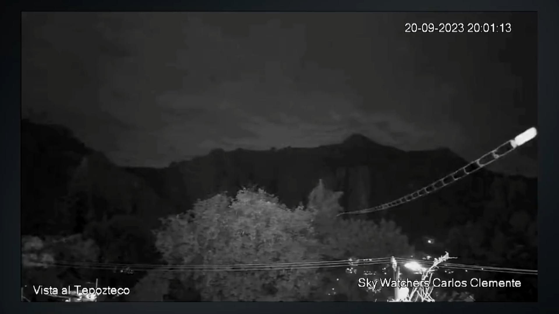 OVNI en Tepoztlán captado por Jaime Maussan