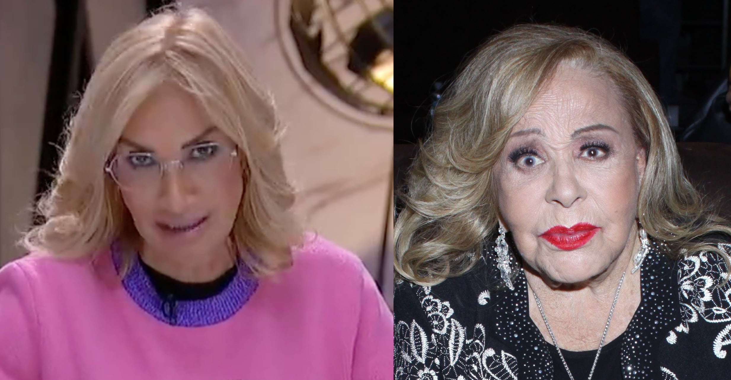 Adela Micha y Silvia Pinal