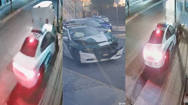 Policías de CDMX se quedan dormidos y chocan patrulla en Coyoacán