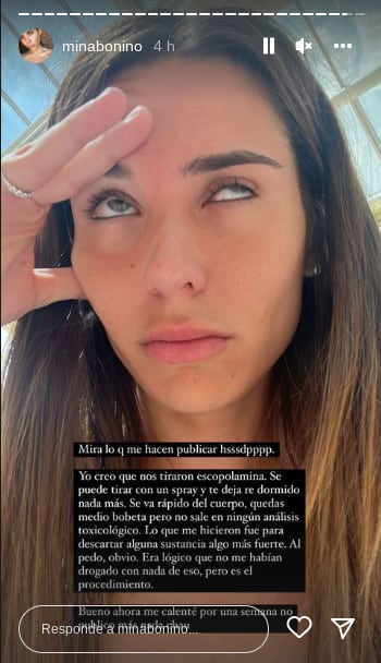 Mina Bobino y Federico Valverde (Foto: Captura de Instagram)