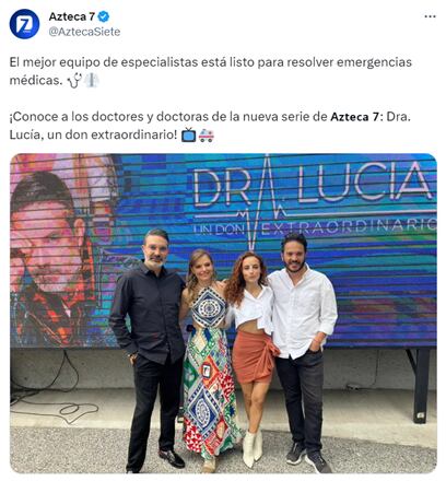 Este es el elenco oficial de la nueva serie de TV Azteca “Doctora Lucía: un don extraordinario”