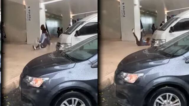 ¿Recuerdas a la pareja que se cayó al reencontrarse? Revela que su novio le fue infiel