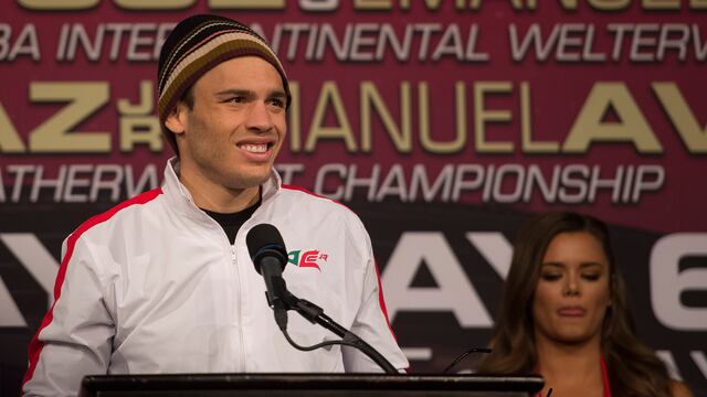 Julio César Chávez Jr.
Foto durante la conferencia previo a la pelea de boxeo Saul Canelo Alvarez vs Julio Cesar Chavez Jr, celebrada en Las Vegas, Nevada, en la foto: Julio Cesar Chavez Jr
03/05/2017/MEXSPORT/Osvaldo Aguilar.