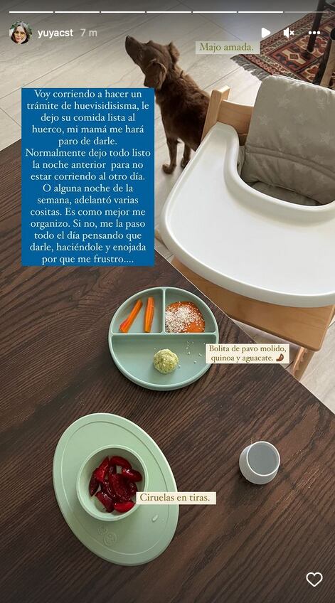 Comida que Yuya le prepara a Mar.