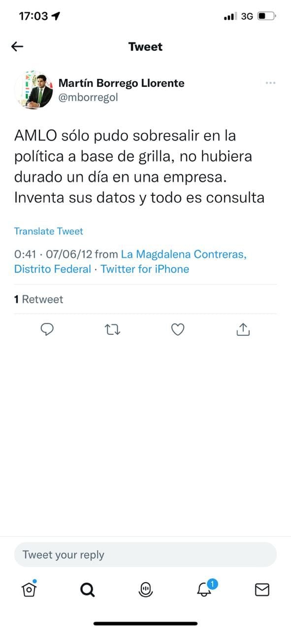 Colaborador del canciller contra AMLO