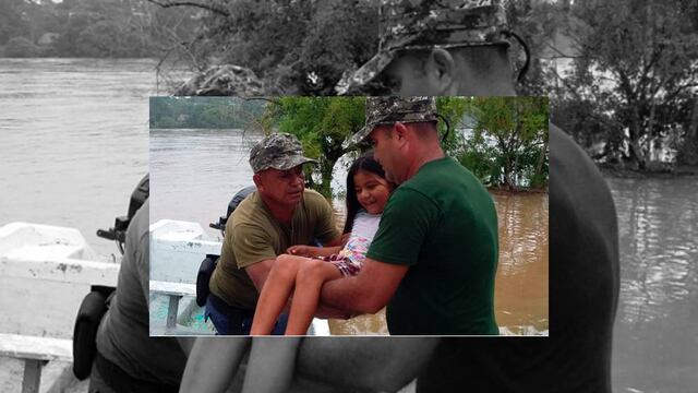Desde las primeras horas del miércoles, elementos policiales, militares y de Protección Civil Municipal, realizaron un recorrido por localidad, que sufre anegaciones por encharcamientos o aumento en el nivel del río Coatzacoalcos. 