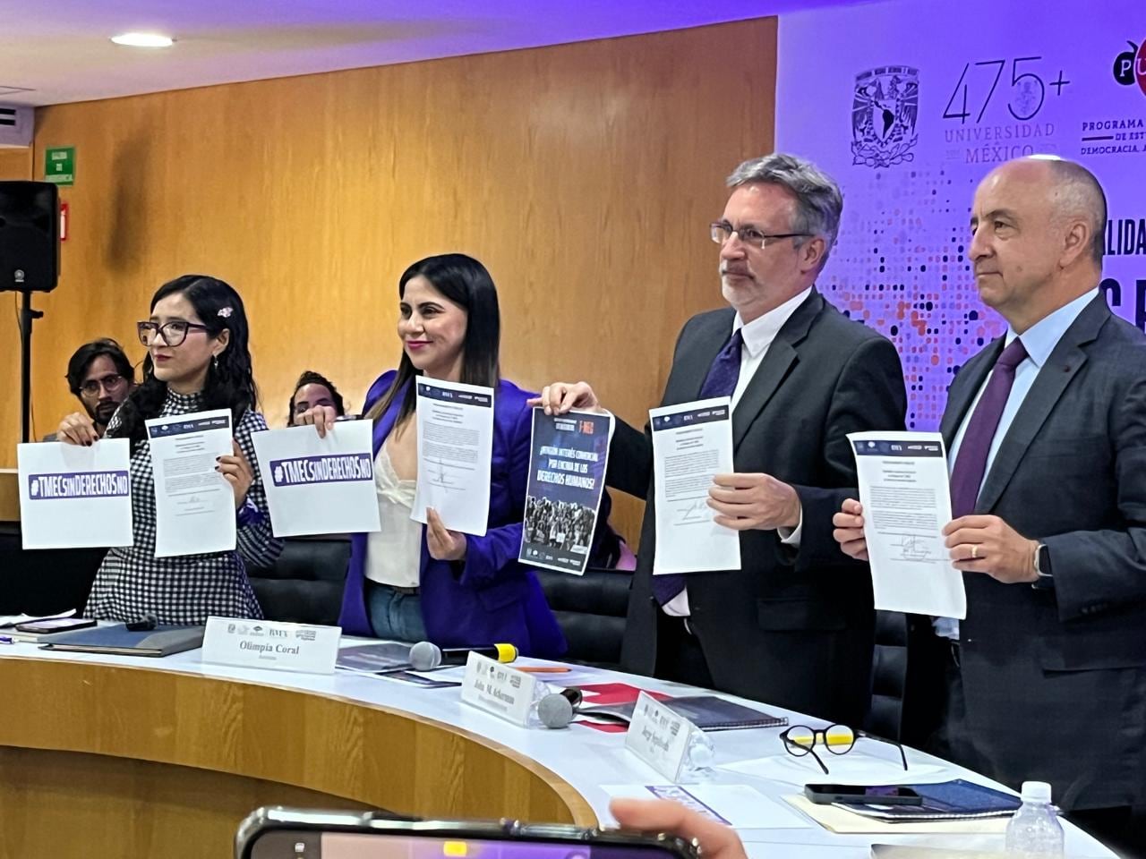 Olimpia Coral Melo lleva la lucha de las mujeres contra la violencia digital al T-MEC