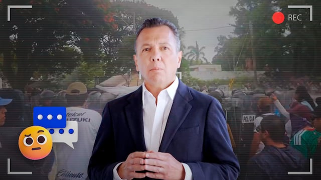 Pablo Lemus acusa a grupo de choque de provocar violencia en marcha por agua en Guadalajara
