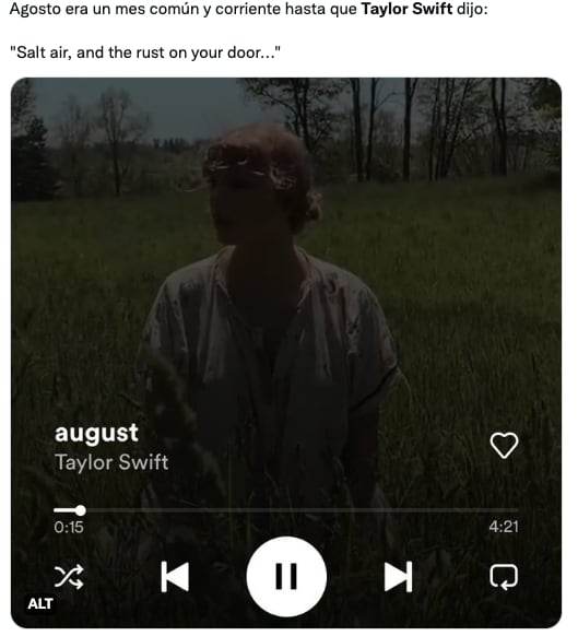 Memes august de Taylor Swift