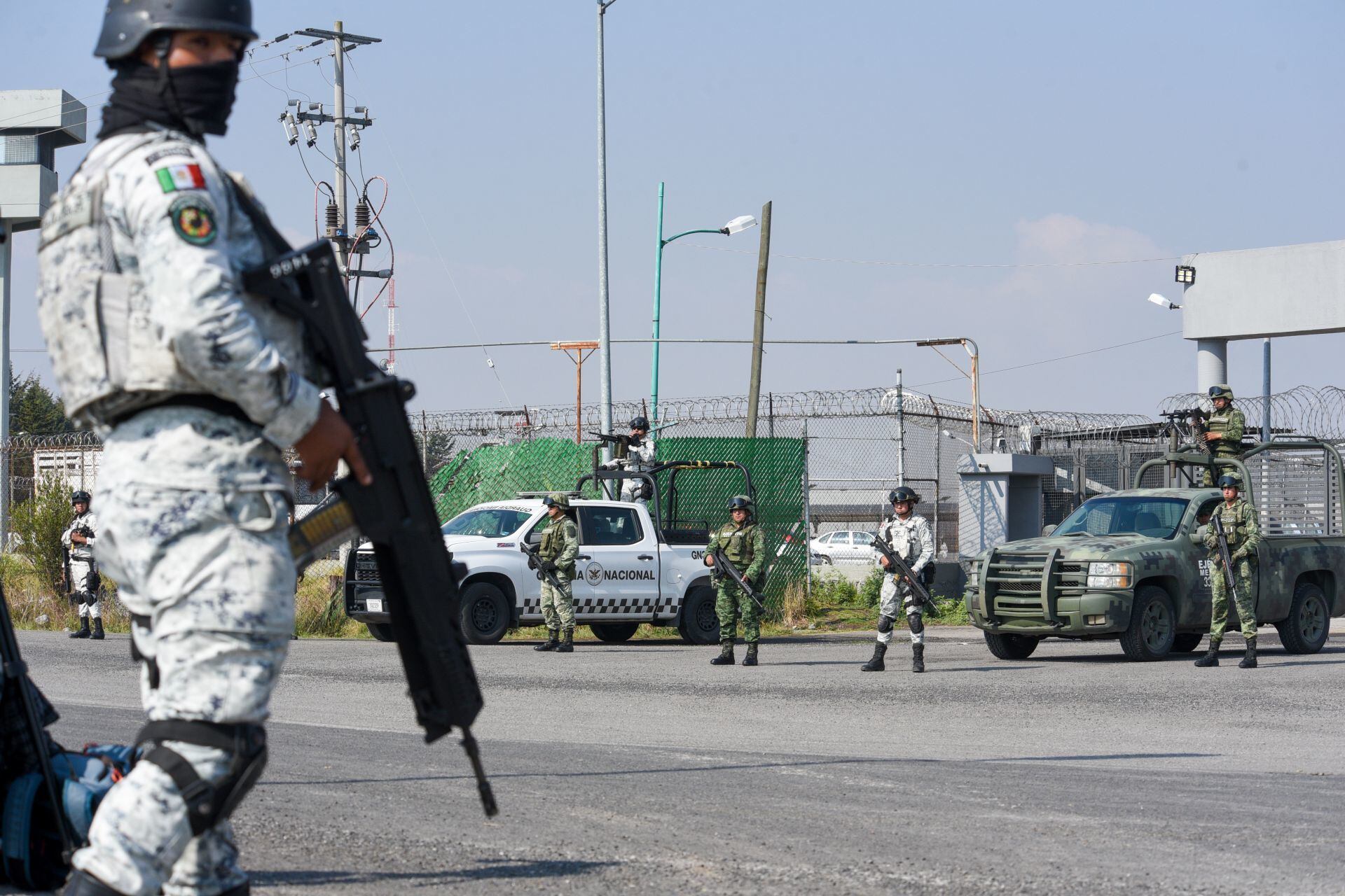 Operativo de seguridad en Penal del Altiplano por el Güero Palma