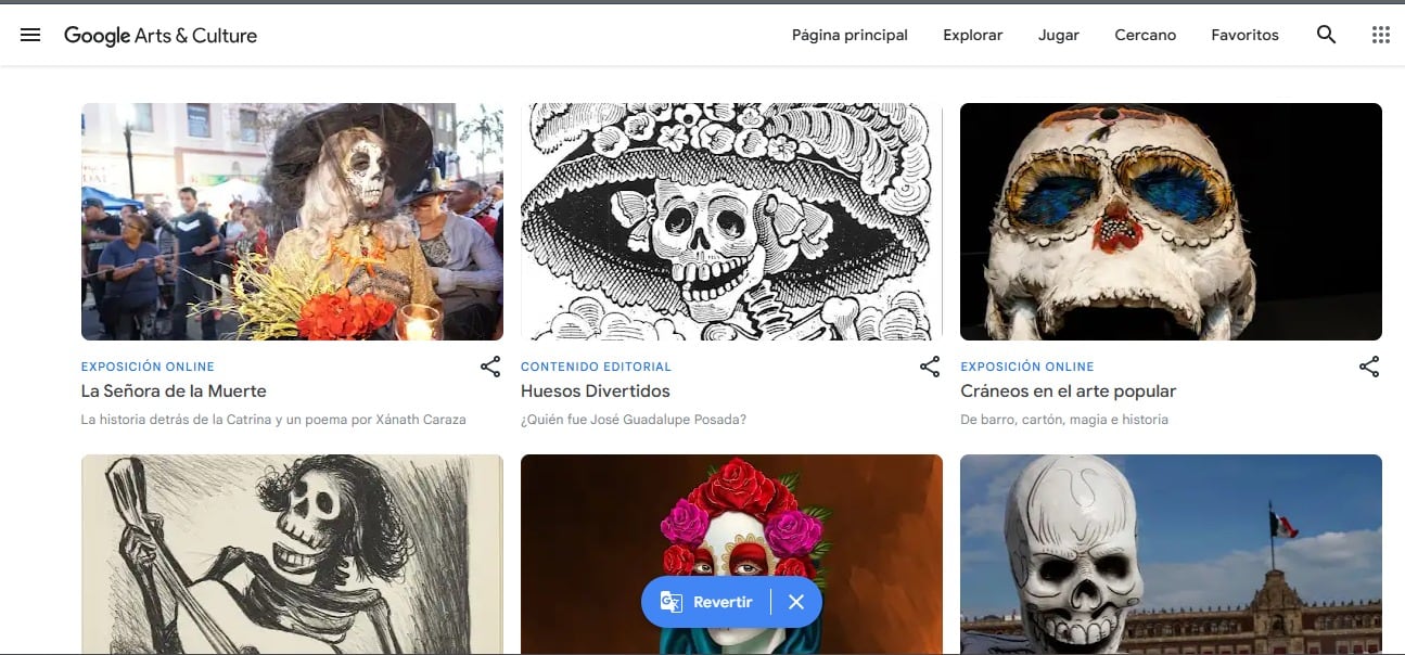 Google Arts & Culture Día de Muertos 2024