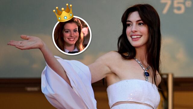 Anne Hathaway como una auténtica princesa de Genovia en el Festival de Cannes 2022.