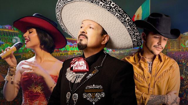 Circula versión de Ángela Aguilar, Pepe Aguular y Christian Nodal en el Zócalo de CDMX
