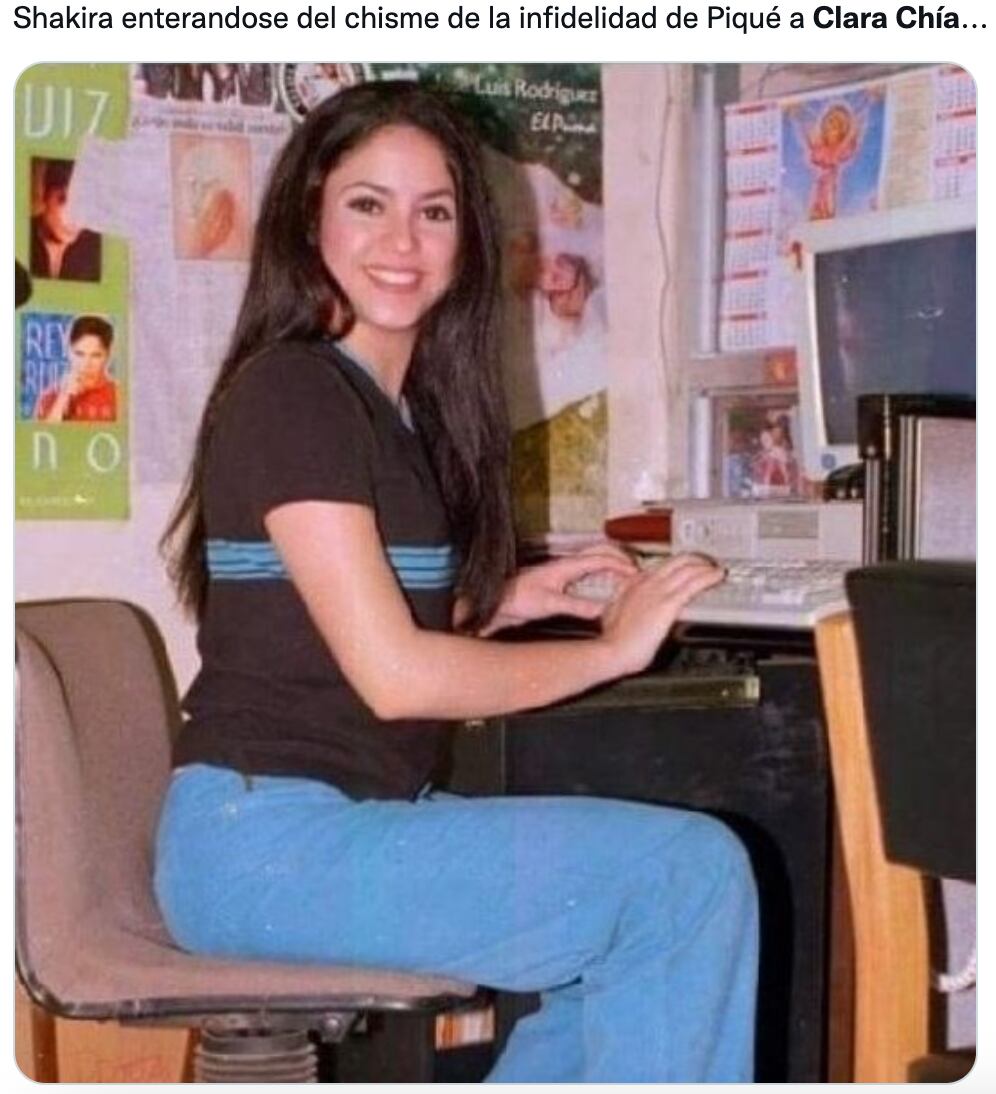 Memes se burlan de Clara Chía por supuesta infidelidad de Piqué