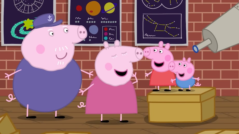 George Pig y los extraterrestres