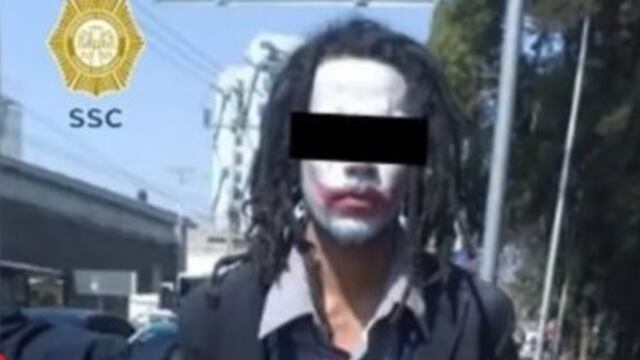 Sujeto disfrazado de Joker asalta a hombre en la CDMX