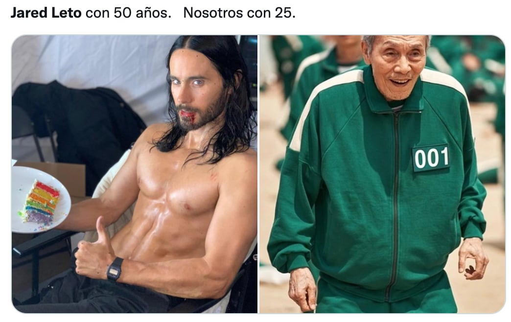 Memes del cumpleaños 50 de Jared Leto
