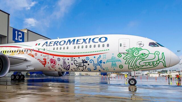 Avión de Aeromexico