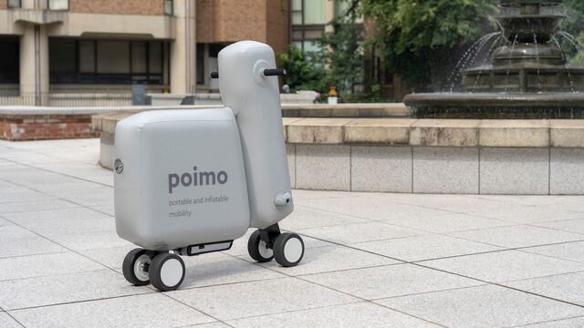 Moto inflable 'Poimo'