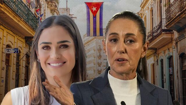 Alessandra Rojo de la Vega en Cuba; Claudia Sheinbaum
