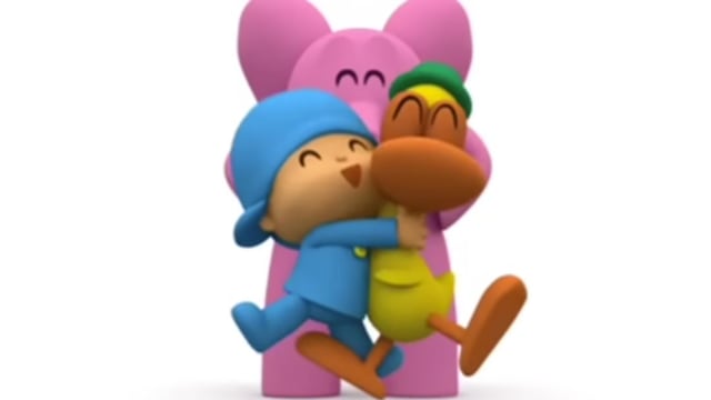 Pocoyó y Pato se reconcilian por el Día Mundial del Abrazo