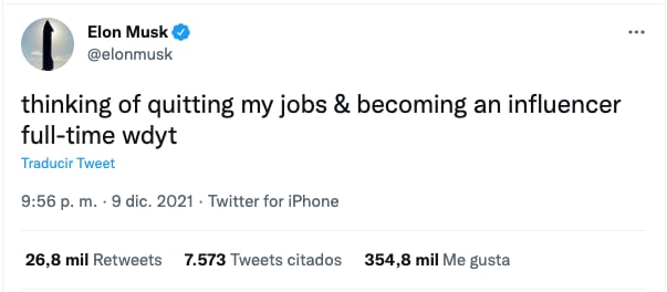 Elon Musk Influencer
