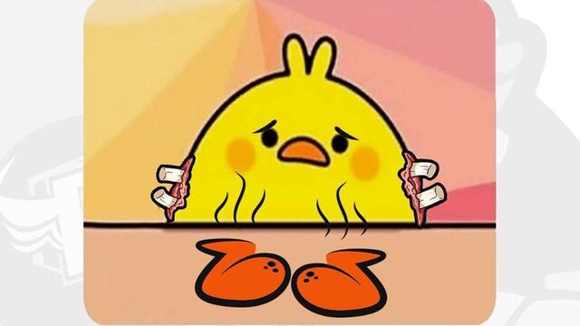 El meme del pollito arruinado y fracasado.