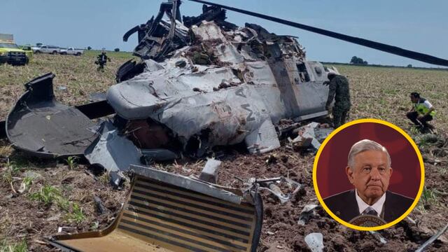 AMLO confirma que helicóptero que se estrelló en Los Mochis apoyaba en detención de Rafael Caro Quintero; lamenta muertes