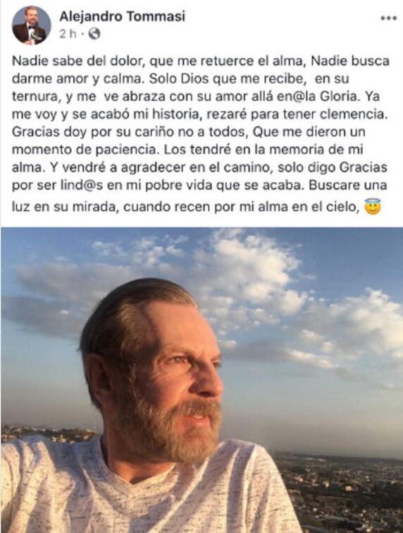 Alejandro Tomassi mensaje despedida