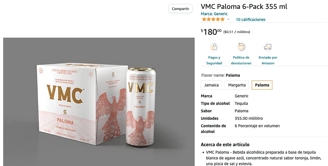 Canelo Álvarez: Su bebida VMC Drinks se vende en Amazon.