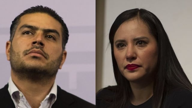 Omar García Harfuch y Sandra Cuevas