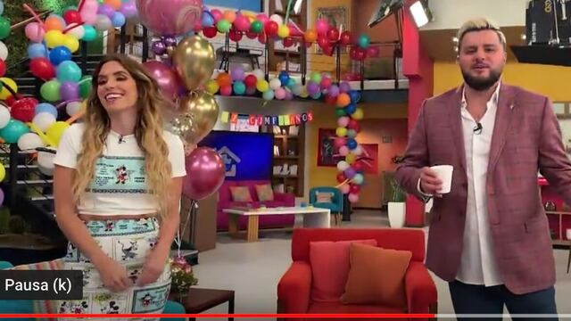 Andrea Escalona y Paul Stanley