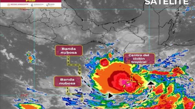 Tormenta tropical Pilar, sigue en vivo su trayectoria hoy 30 de octubre