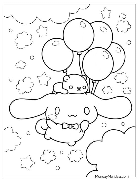 Dibujos de Cinnamoroll para colorear