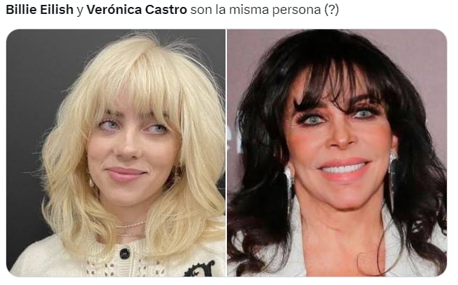 Verónica Castro y Billie Eilish