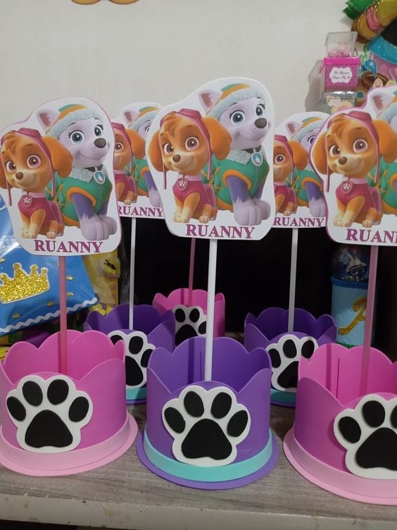 Dulceros de Skye de Paw Patrol para el Día del Niño