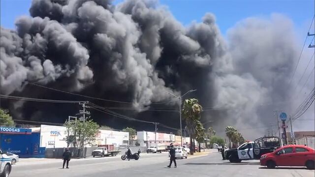 Incendio en Parque Industrial de Apodaca
