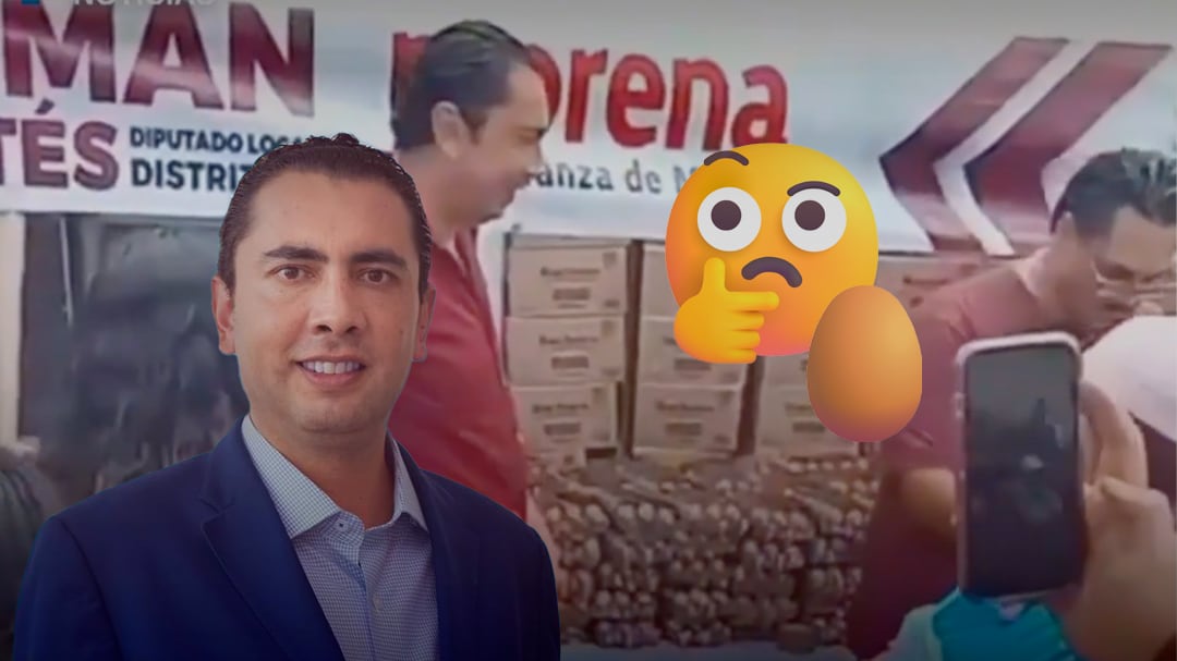 ¿Actos anticipados de campaña? Román Cortés reparte conos con huevo en Edomex