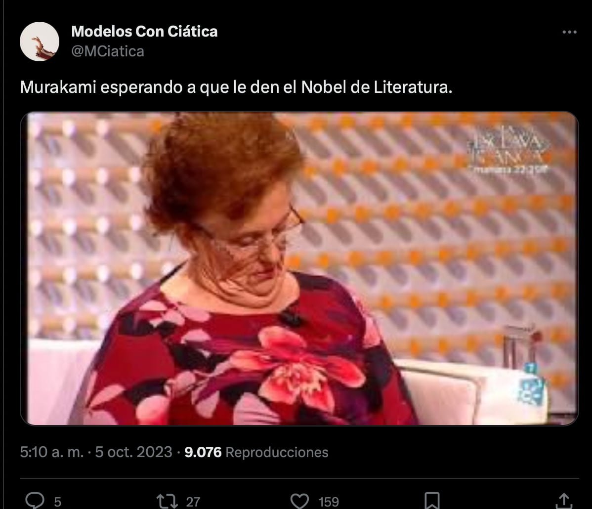 Haruki Murakami pierde el Premio Nobel de Literatura y los memes se burlan por ser otro año que no lo gana